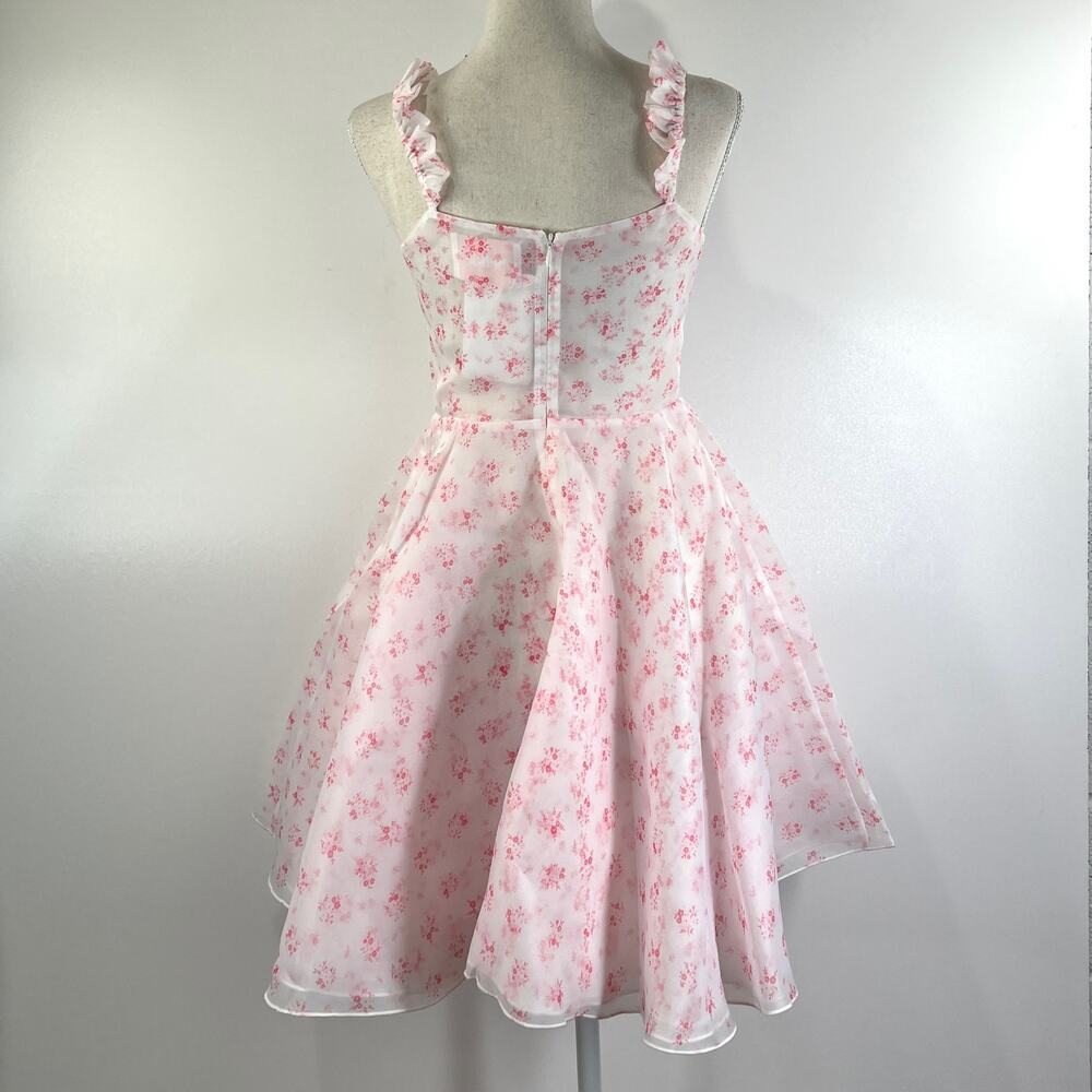 Anthropologie Selkie The Sunny Dress Floral Rose Fit and Flare Fairy Kei - Picture 9 of 10